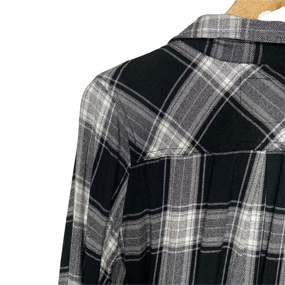 HP 🔥 RAILS | Sawyer Plaid Long Sleeve Button Down Shirt Dress - Picture 5 of 7